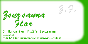 zsuzsanna flor business card